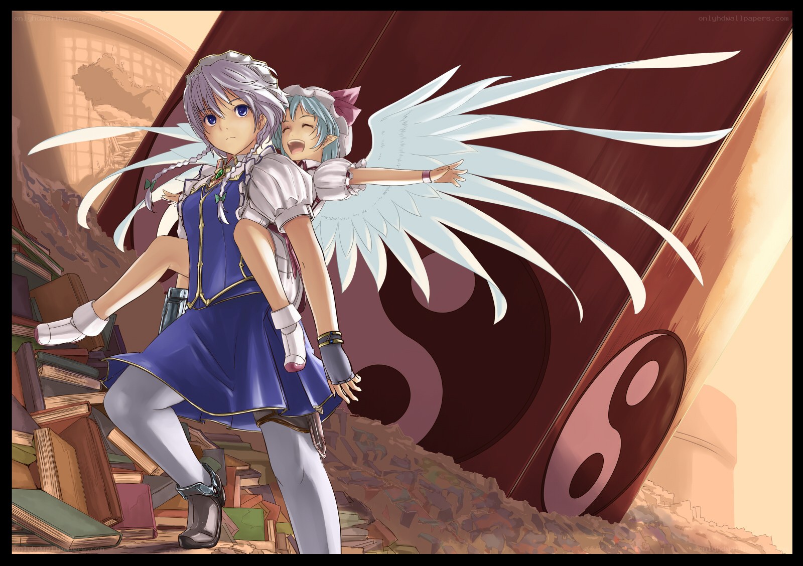 Angel girl with wings