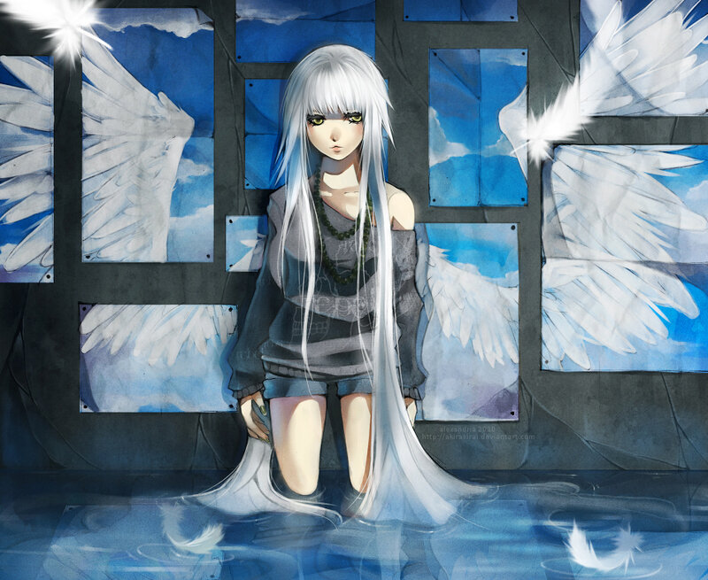 angel girl with wings