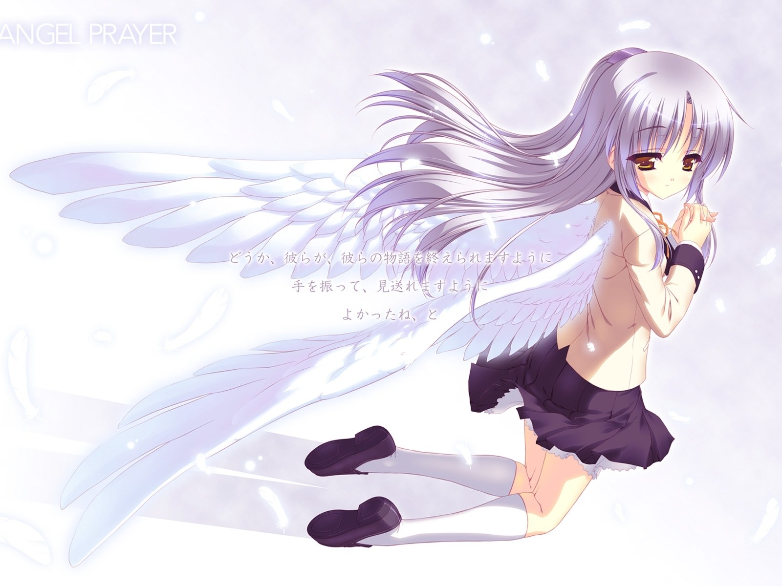 Angel girl with wings