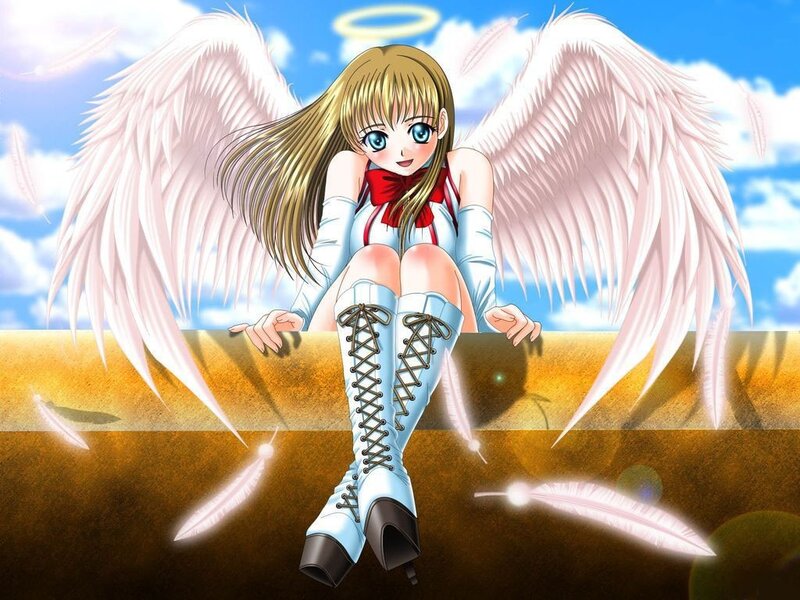 angel girl with wings
