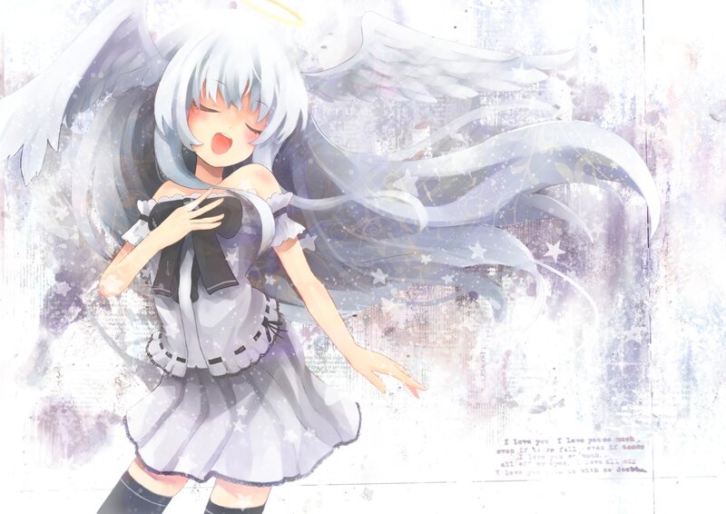 angel girl with wings