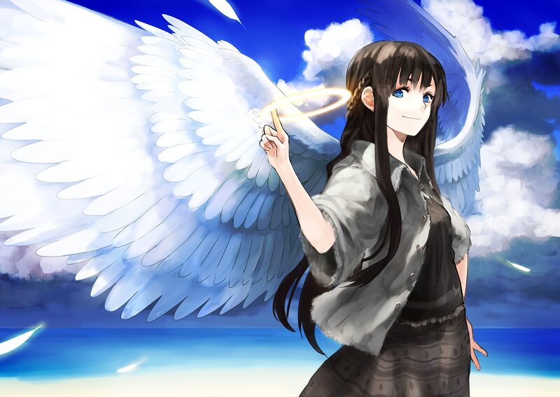 angel girl with wings