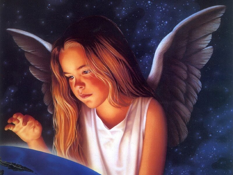 angel girl with wings