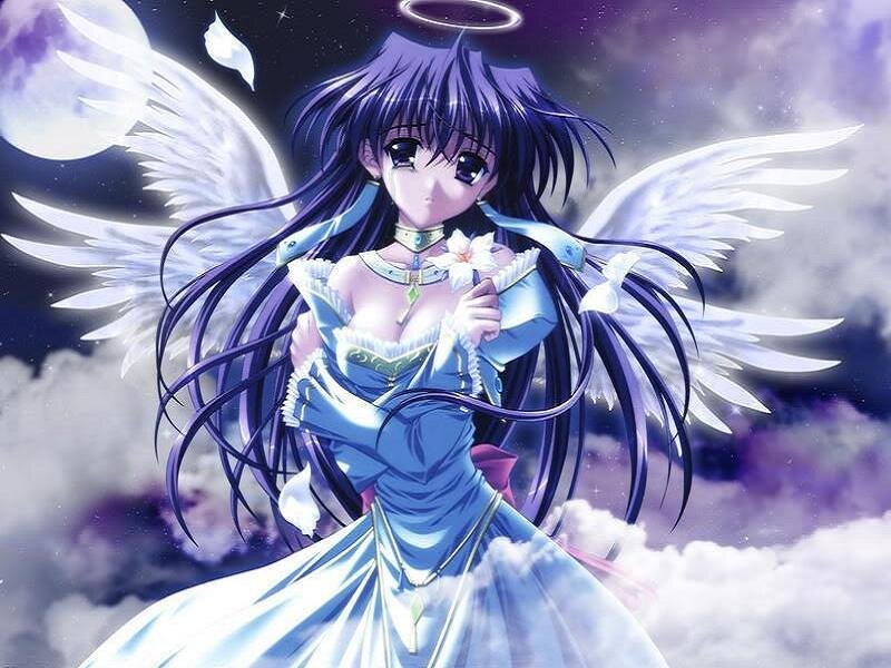 Angel girl with wings