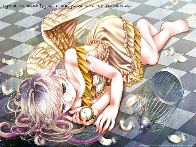 Angel Girl with Wings — Gold