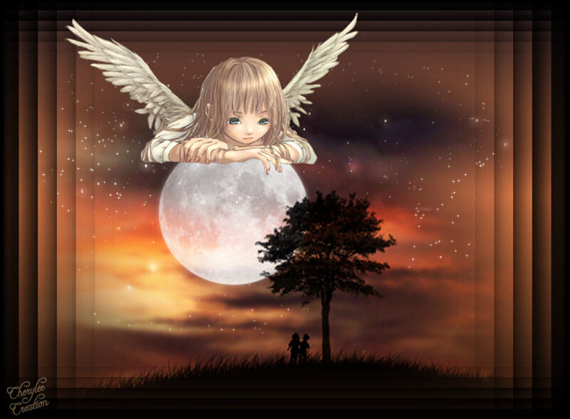 Angel Girl with Wings — Orange