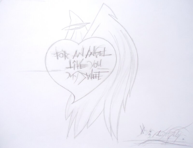 angel heart sketch