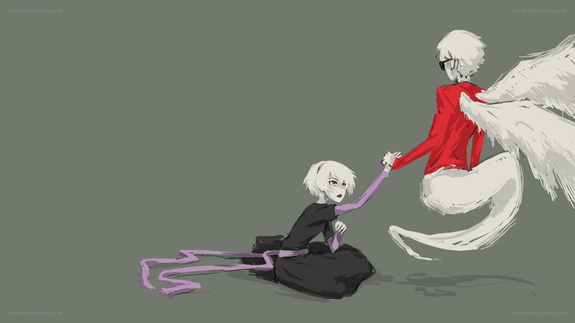 angel helping a child