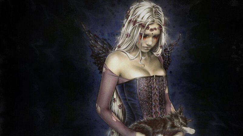 Angel Holding a Cat