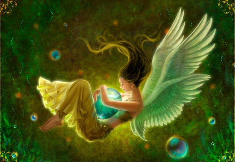 Angel Holding a Sphere