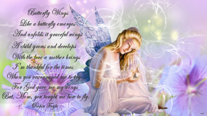 Angel Holding Butterfly