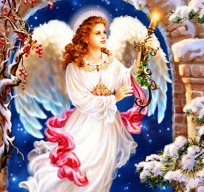 Angel Holding Candle