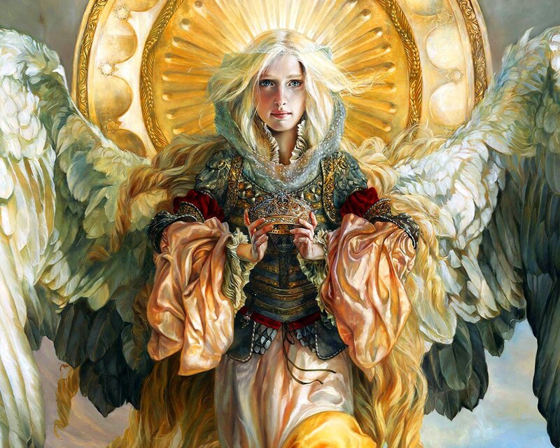 Angel Holding Crown