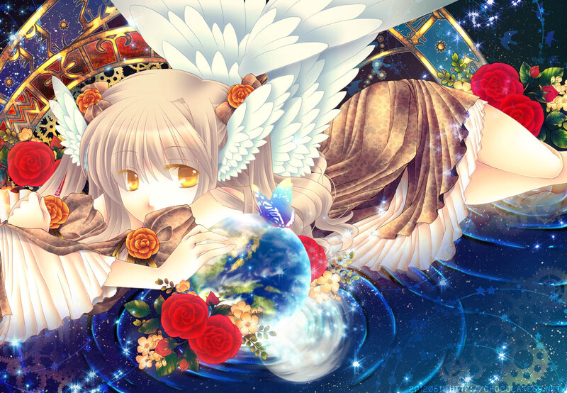 Angel Holding Earth