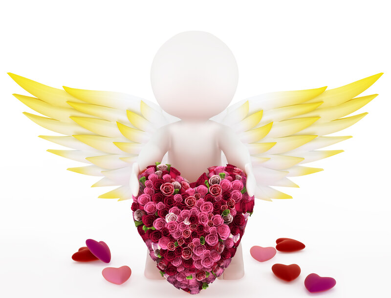 Angel Holding Heart