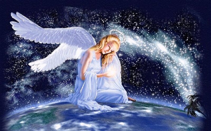 Angel Holding Light