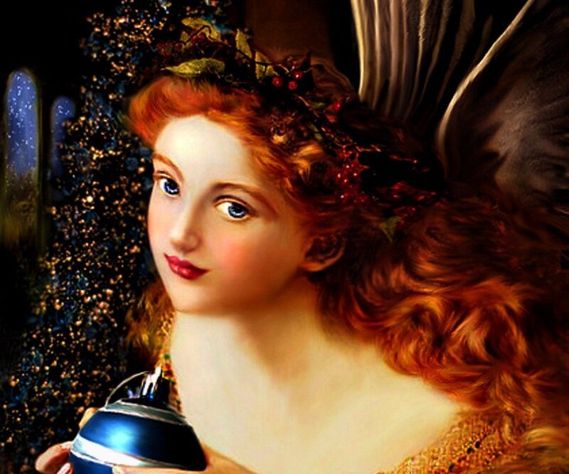 Angel Holding Ornament