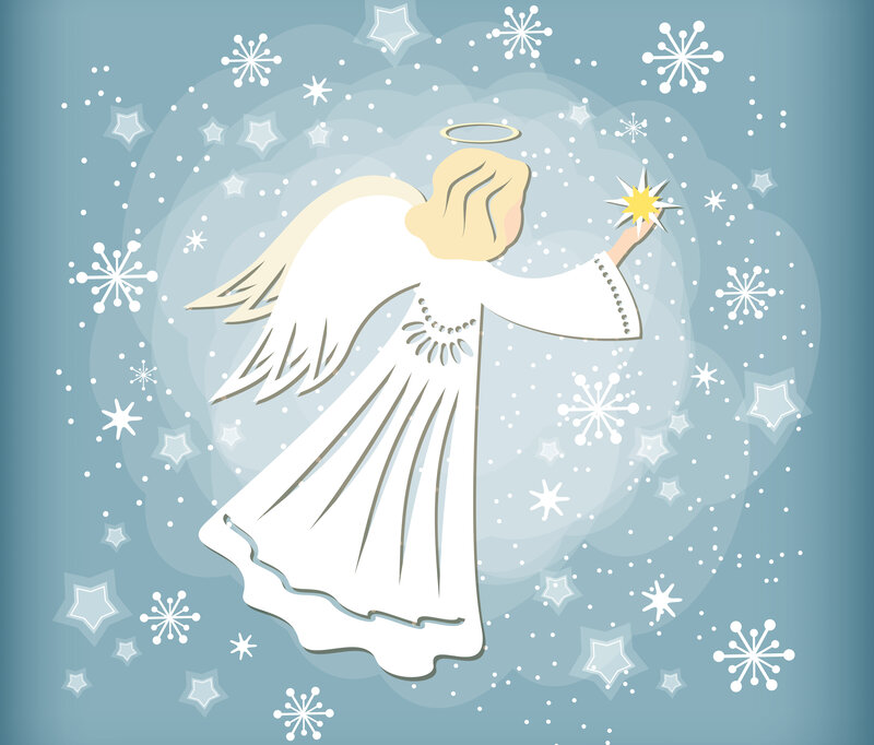 Angel Holding Star