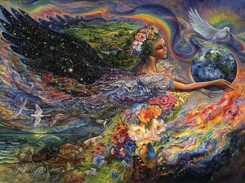 Angel holding the Earth