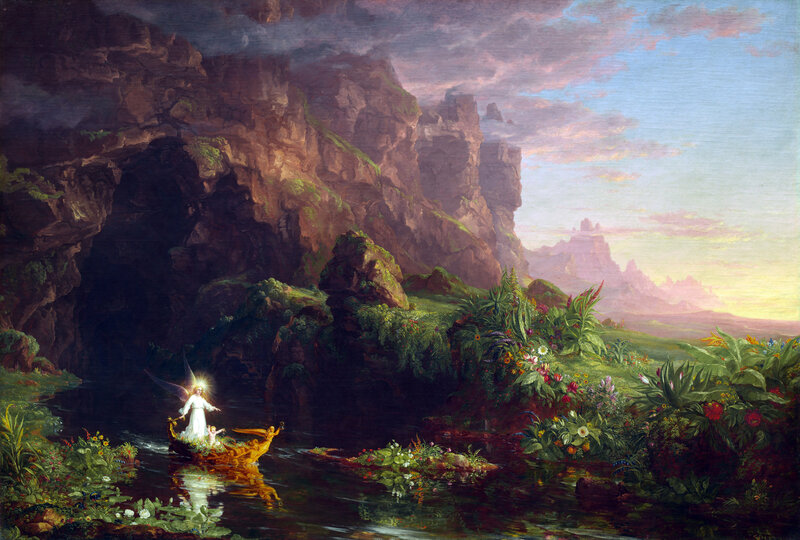 Angel in a Boat — Green, Dramatic