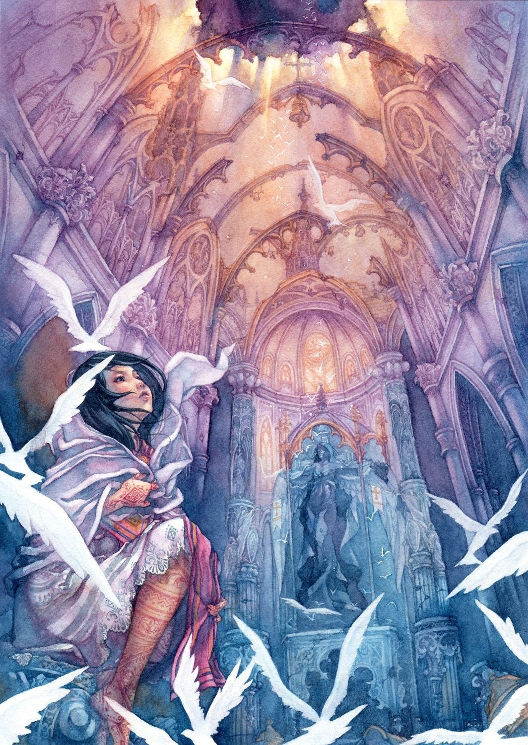 Angel in a cathedral