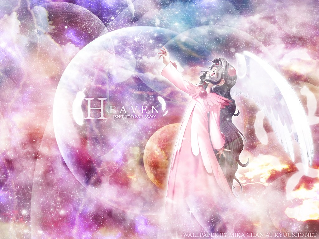 angel in a cosmic sky