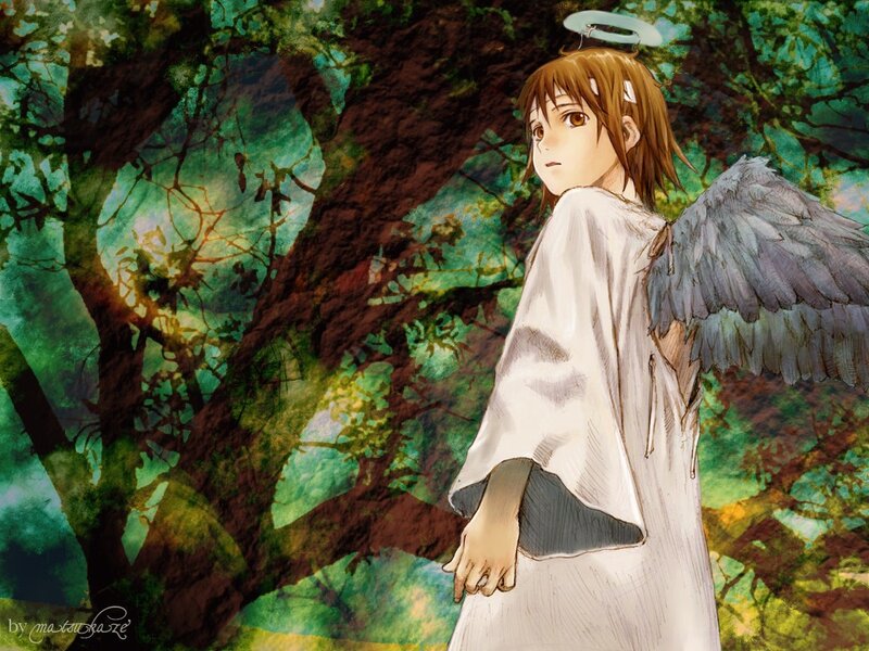 Angel in a forest