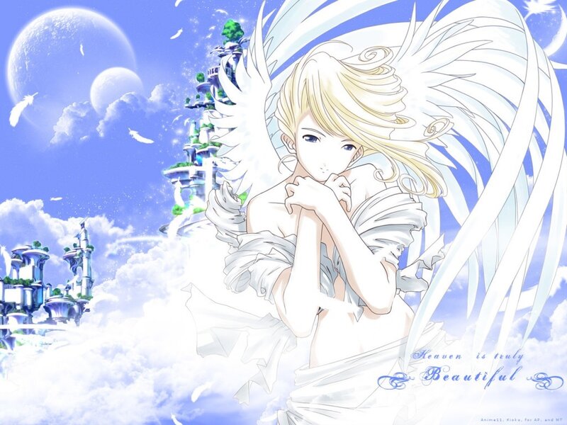 Angel in a heavenly realm