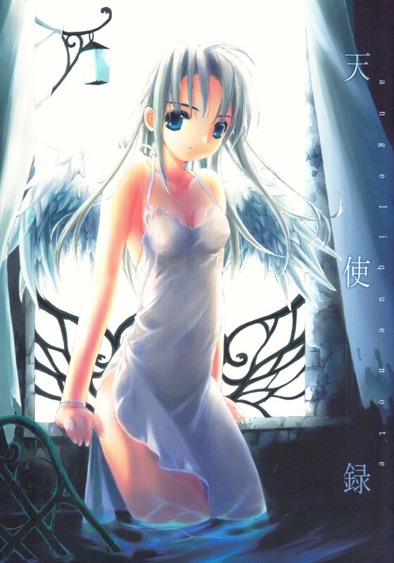 Angel in a white dress