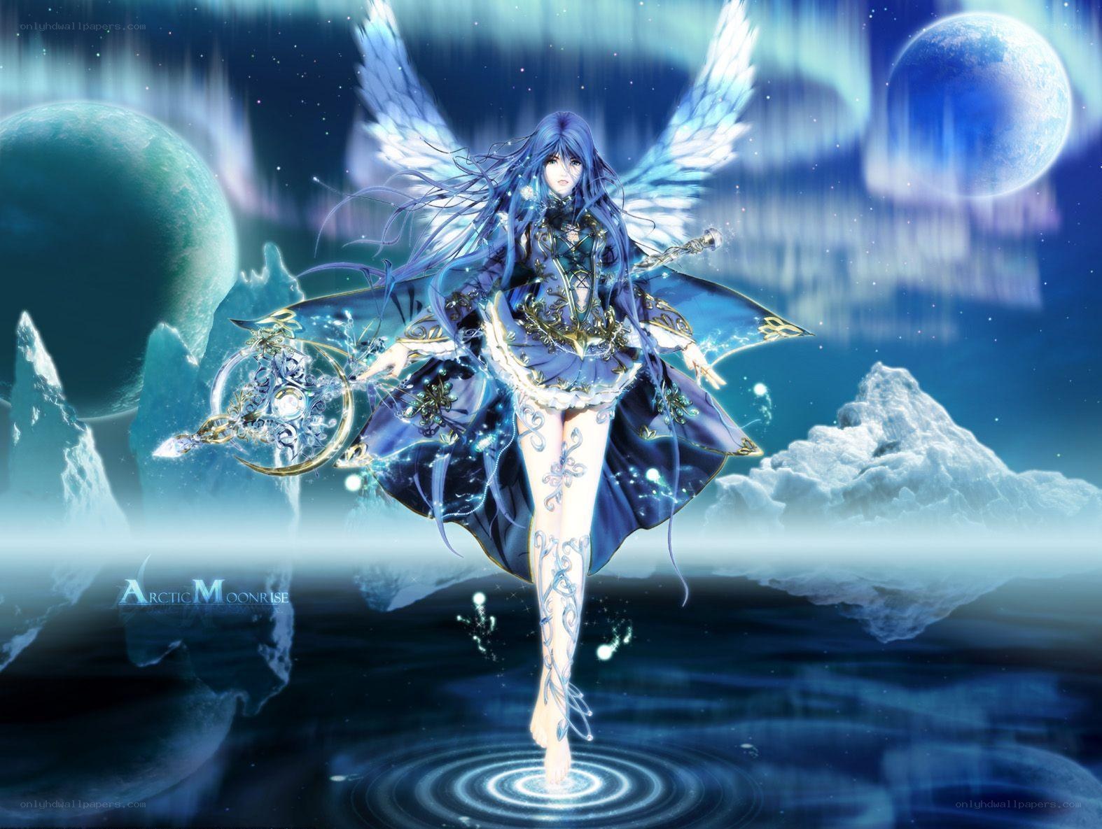 Angel in Arctic Moonrise