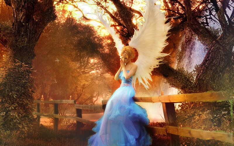 Angel in Blue Dress — Serene