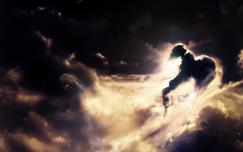Angel in Clouds — Black