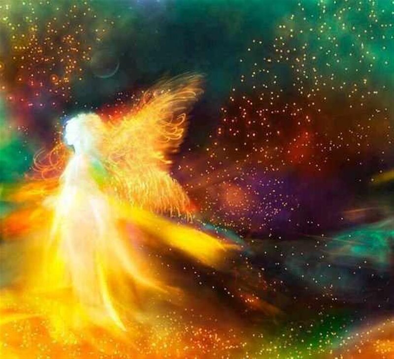 Angel in Cosmic Space — Yellow