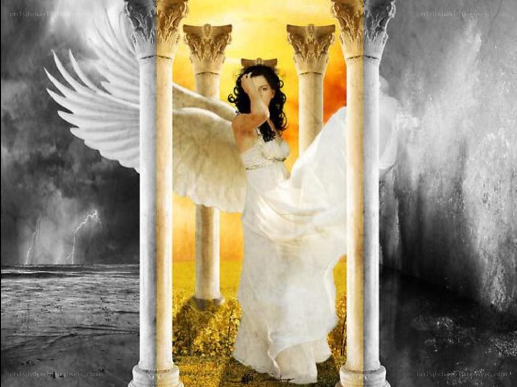 angel in golden temple