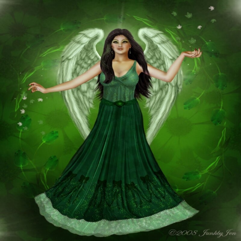 Angel in Green Dress — Serene