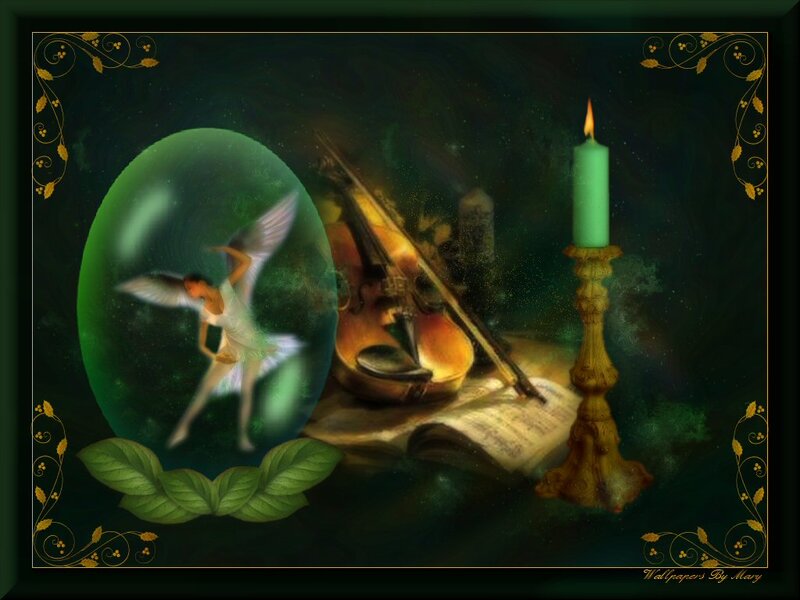 Angel in Green Sphere