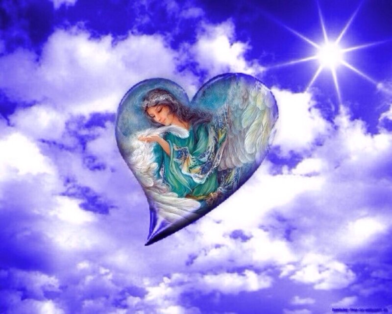 Angel in Heart Shape