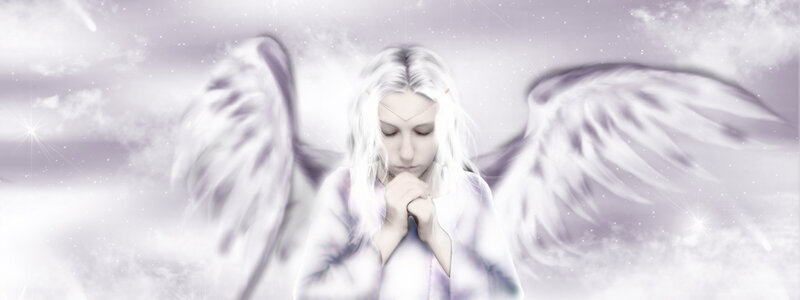 angel in prayer