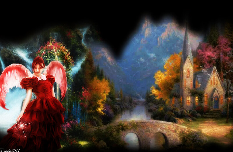 Angel in Red Dress — Fantasy