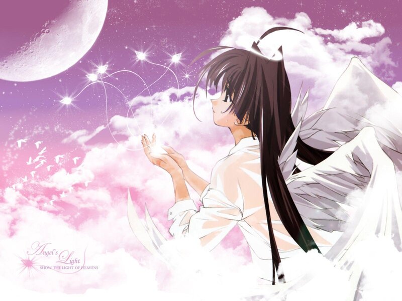Angel in the clouds