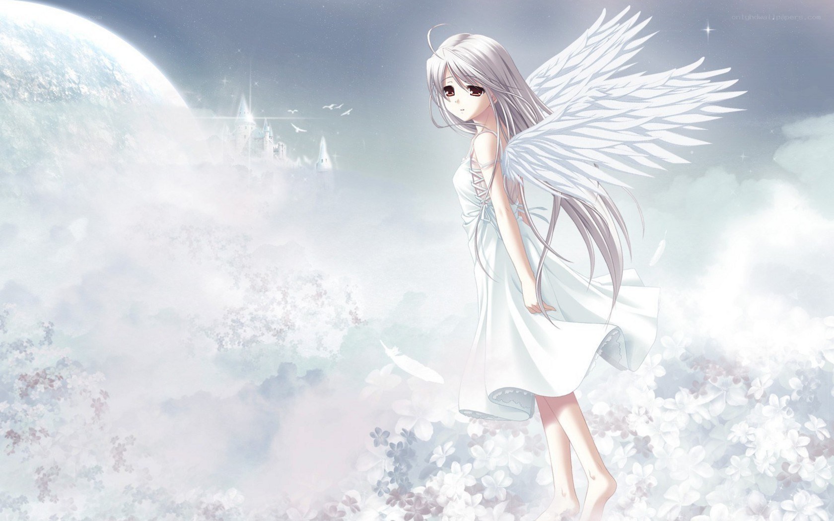 Angel in the clouds