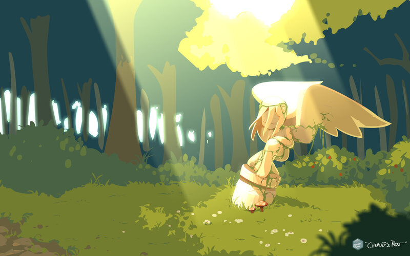 Angel in the forest