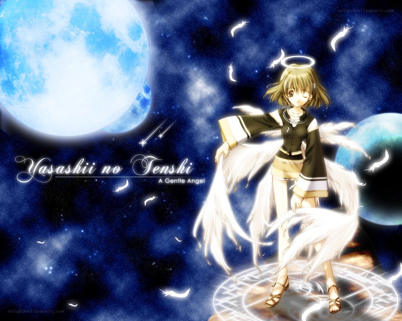 Angel in the starry sky