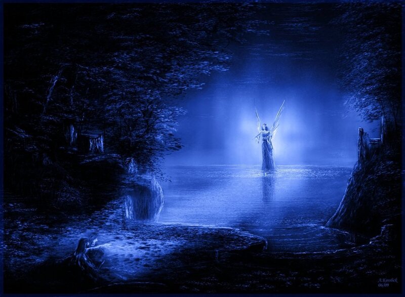Angel in Water — Blue, Mystical