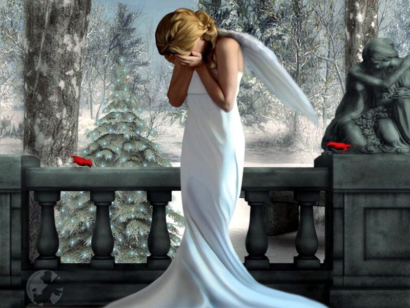 Angel in White Dress — Melancholic, Winter