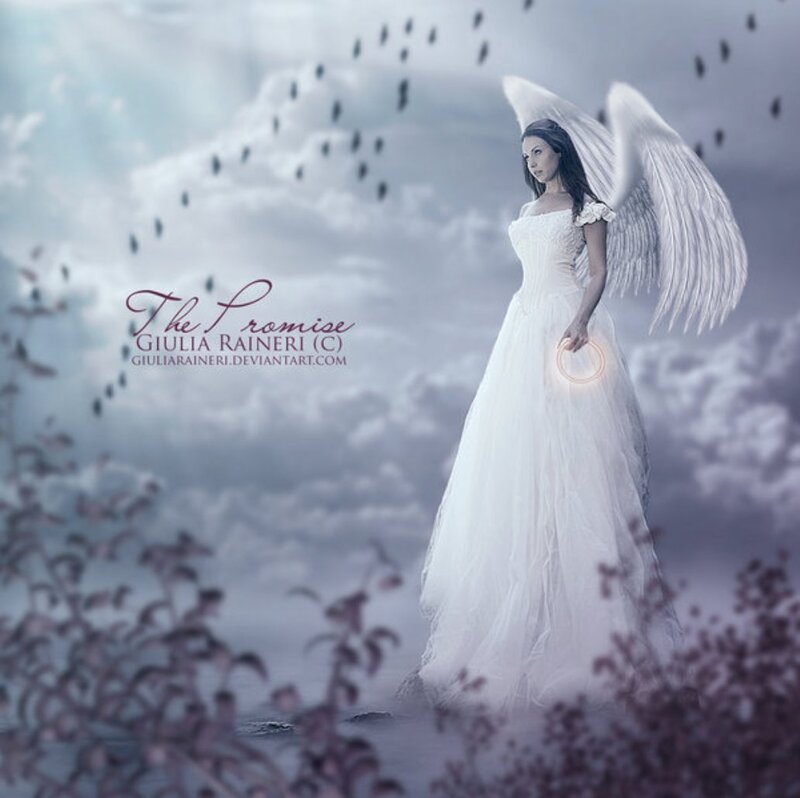 Angel in White Dress — Serene