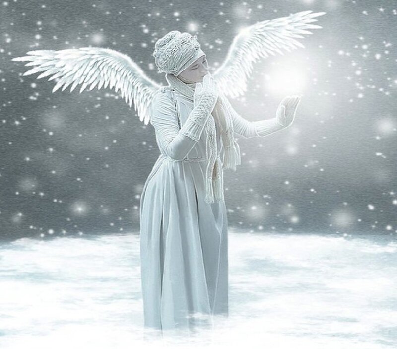 Angel in Winter — White