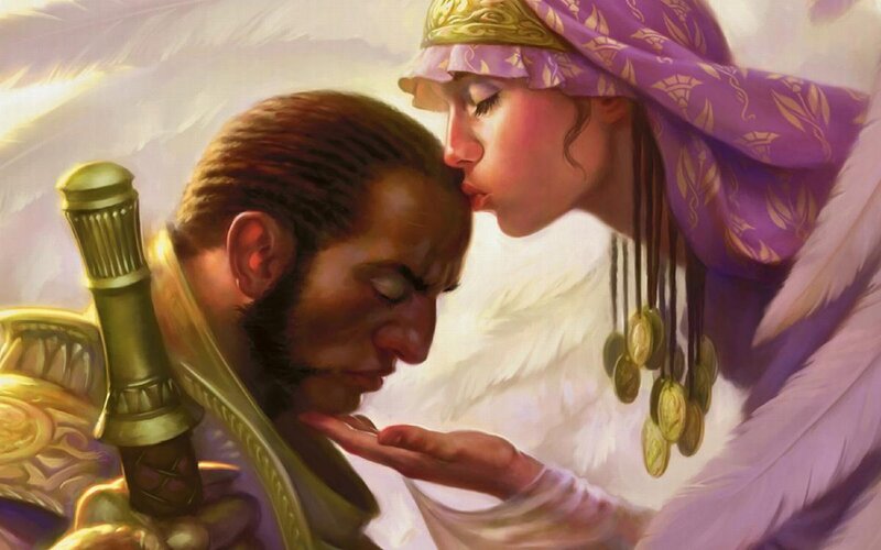 Angel Kissing Man — Purple