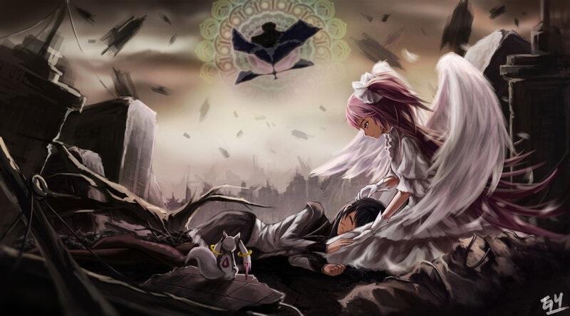 Angel mourns fallen warrior