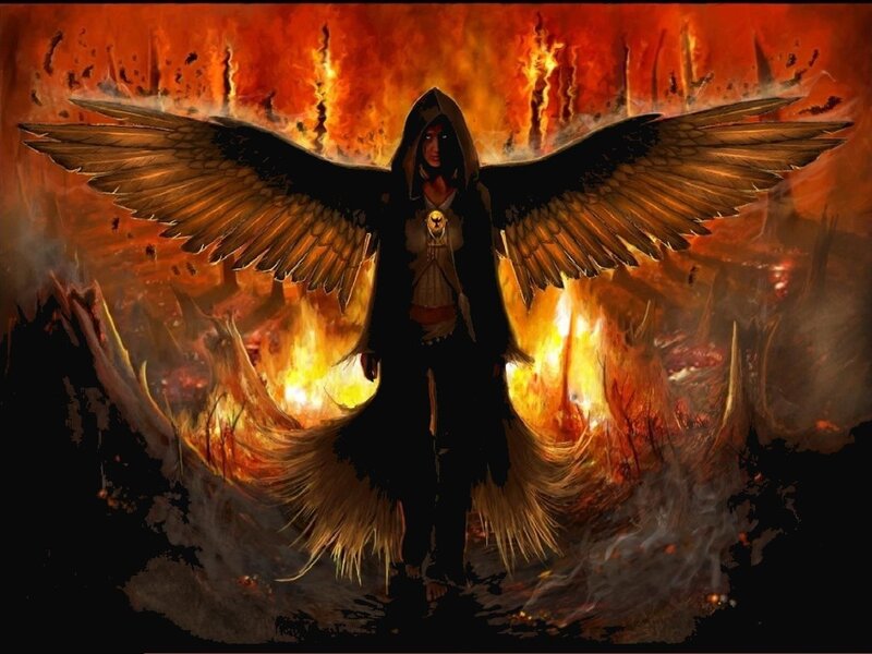 angel of fire and destruction